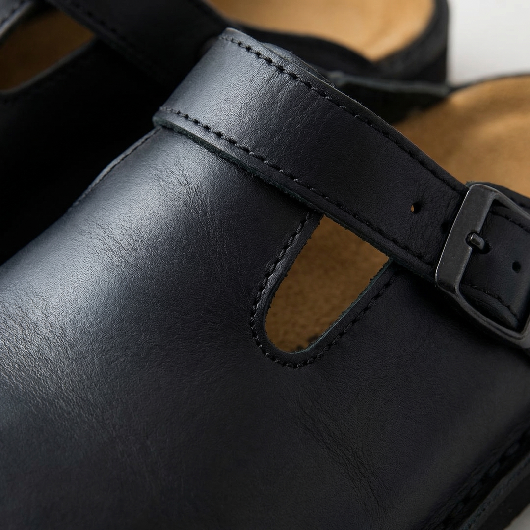 Aria Leather Clogs
