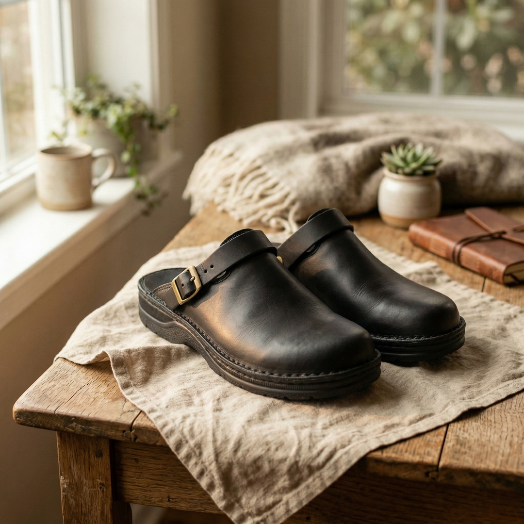 Lucca Leather Clogs