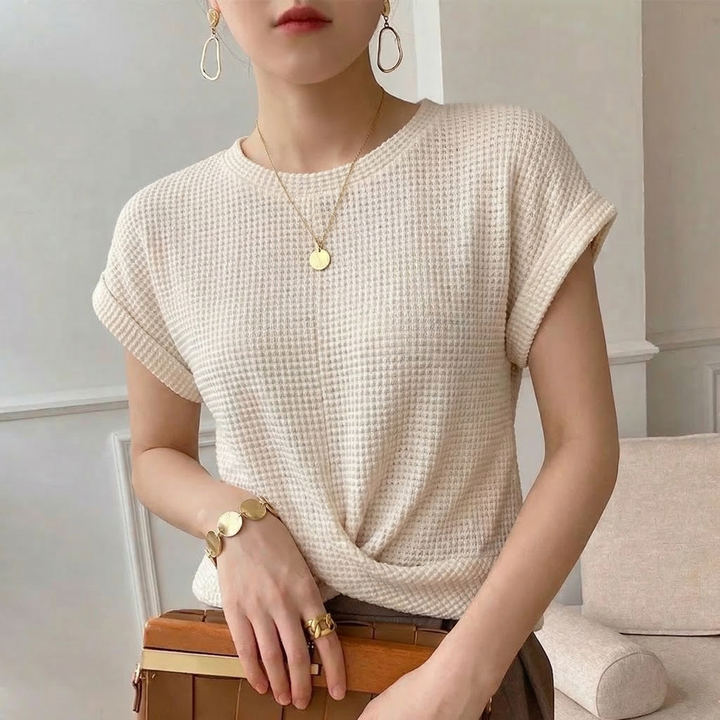 Amber Waffle Knit Top