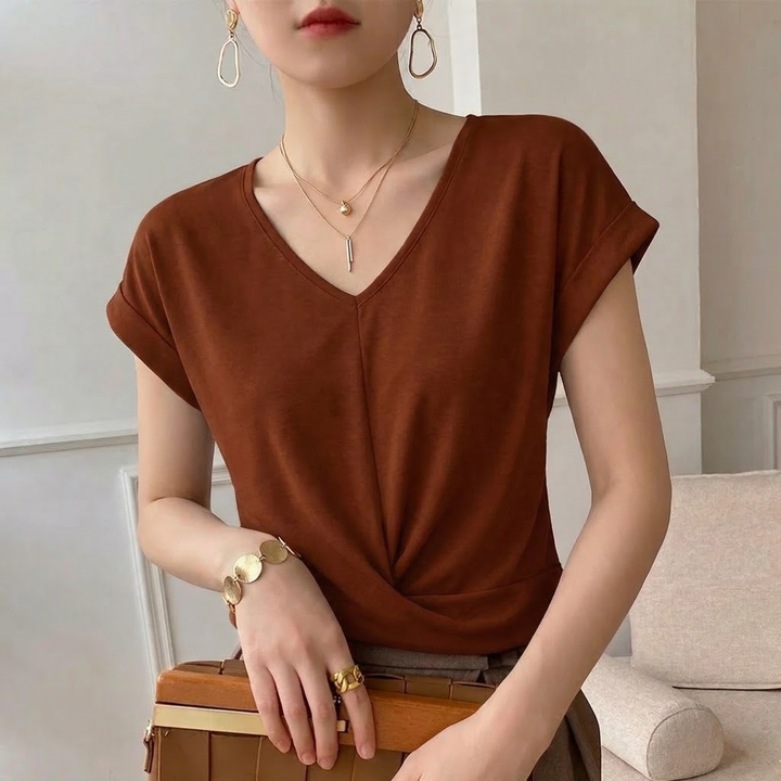 Clara Heart Neckline Tee
