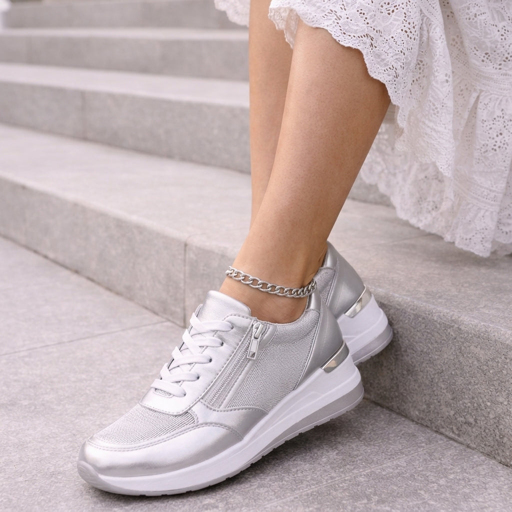 Chloe Lace Up Sneakers
