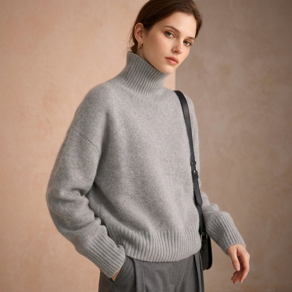 Novella Cashmere Turtleneck