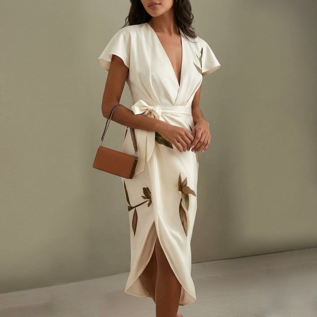 Inaya Silk Wrap Dress