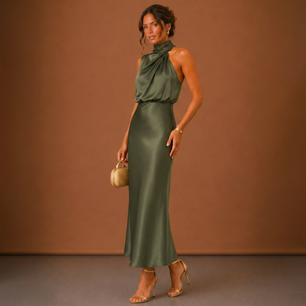 Soraya Satin Maxi Dress