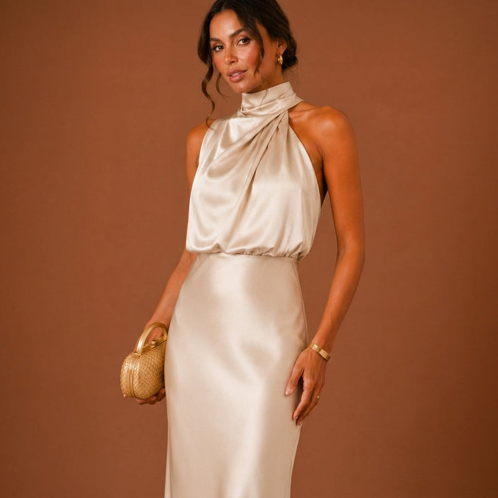 Soraya Satin Maxi Dress