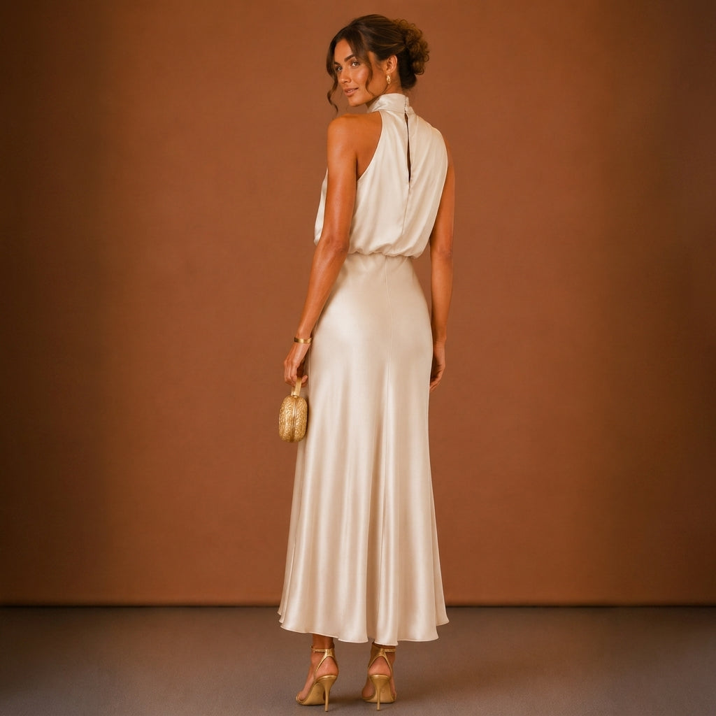 Soraya Satin Maxi Dress