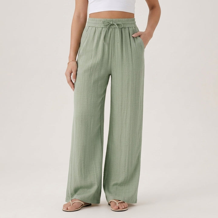 Marisol Linen Wide-Leg Pants