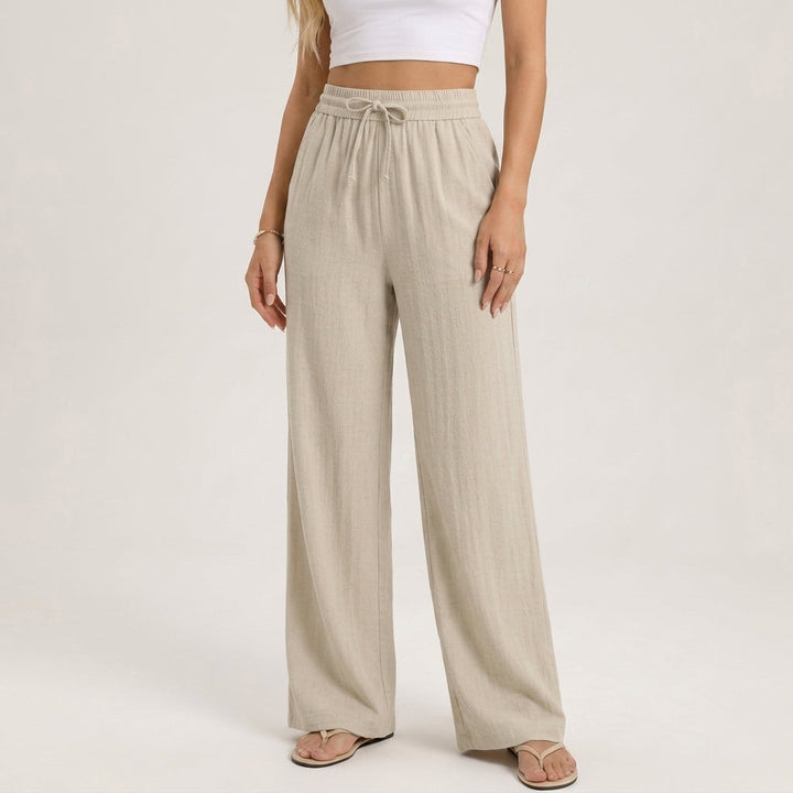 Marisol Linen Wide-Leg Pants