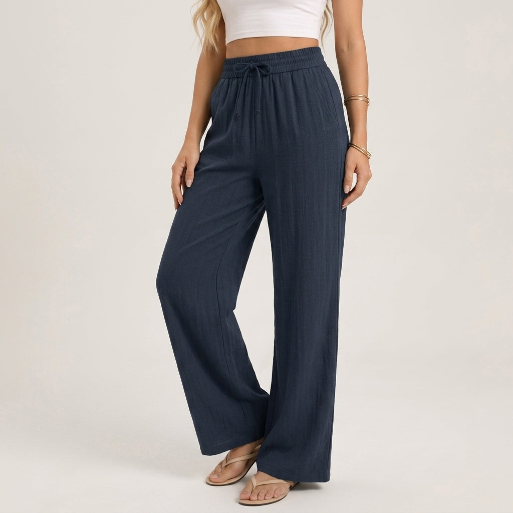 Marisol Linen Wide-Leg Pants