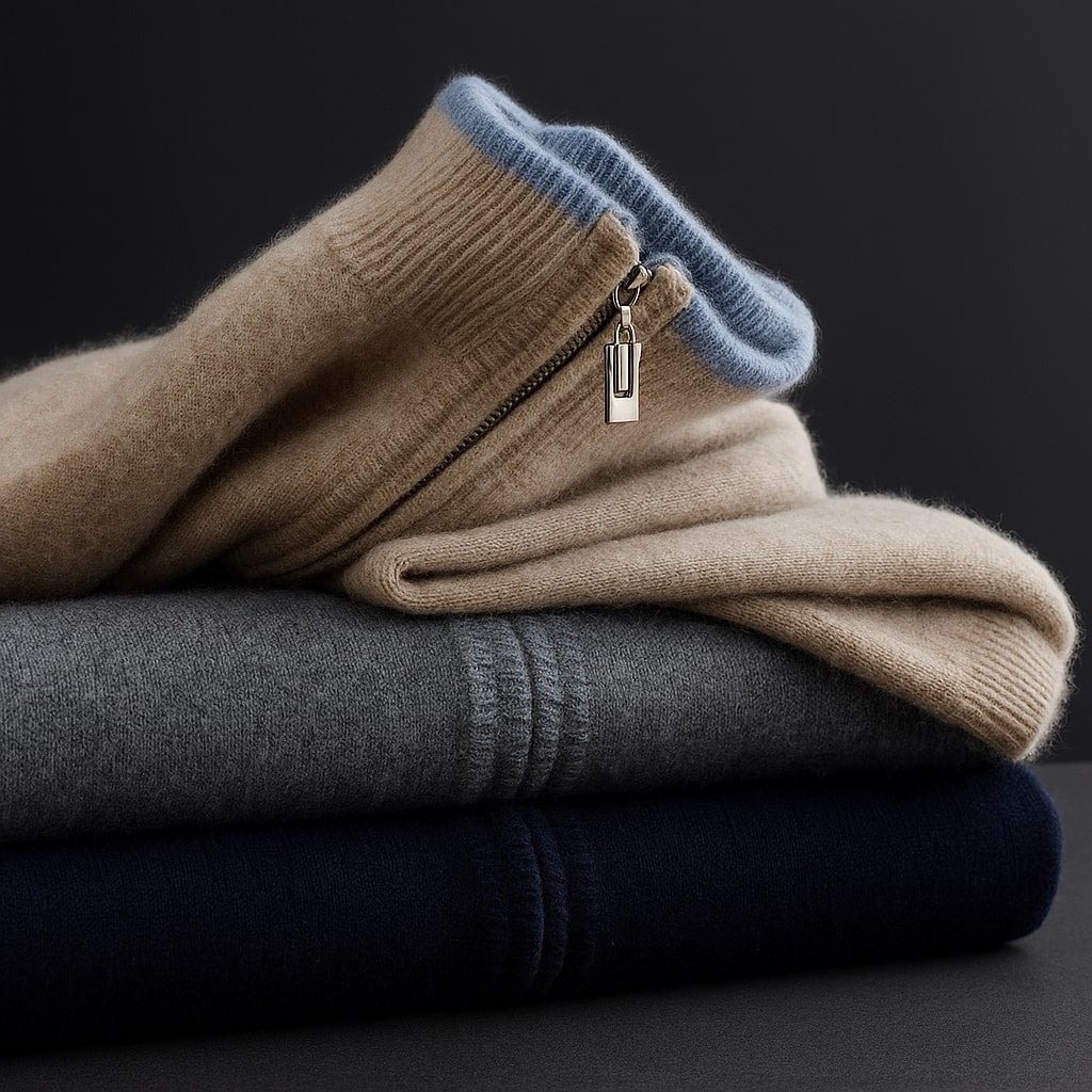 Bordeaux Merino Zip Jacket
