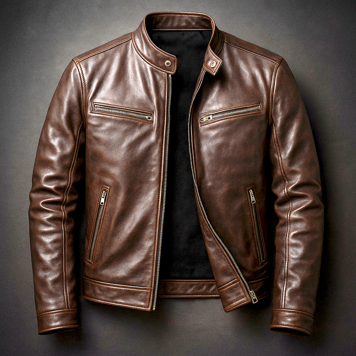 Marcello Leather Biker Jacket