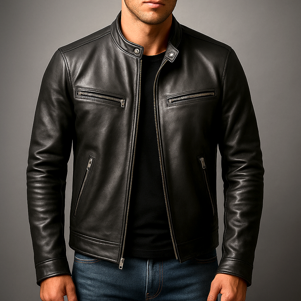 Marcello Leather Biker Jacket