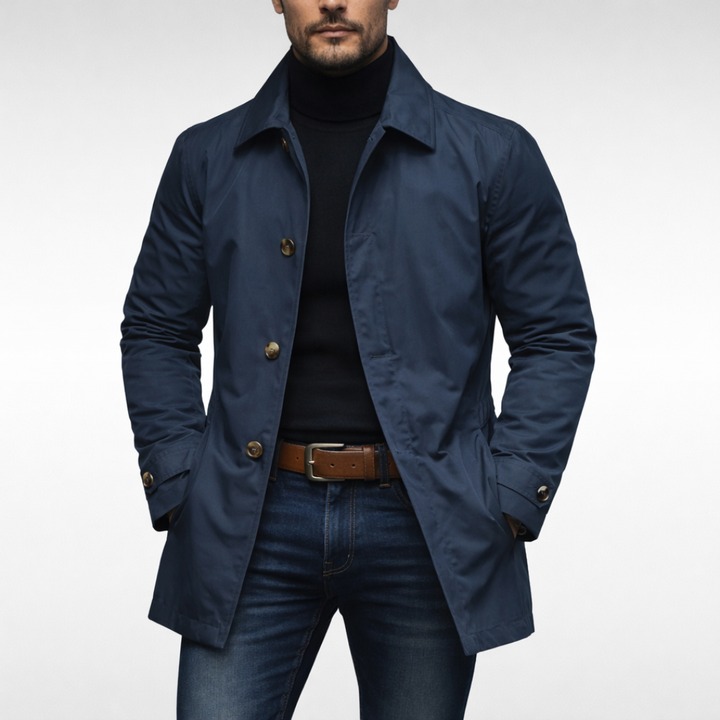 Axton | Stylish Weather-Resistant Men's Overcoat