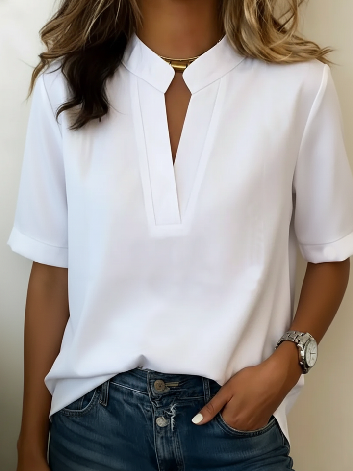 Elowen | Elegant V-Neck Blouse