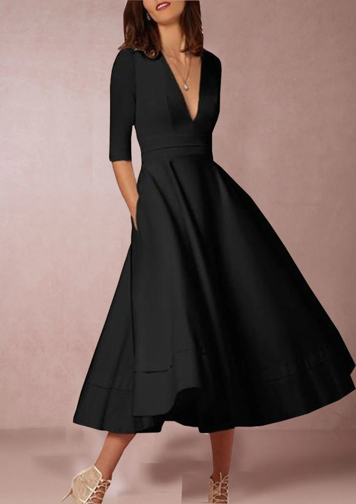 Lani | Elegant & Retro-Inspired Midi Dress