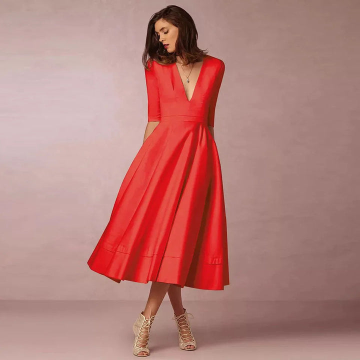 Lani | Elegant & Retro-Inspired Midi Dress