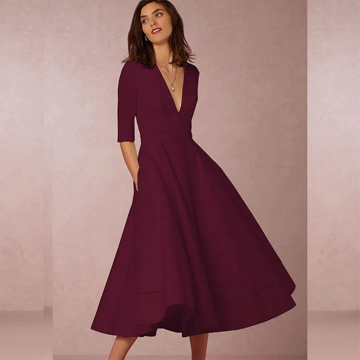 Lani | Elegant & Retro-Inspired Midi Dress