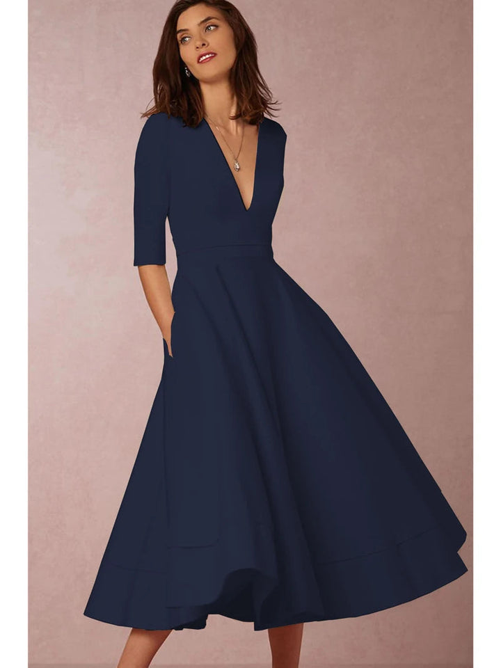 Lani | Elegant & Retro-Inspired Midi Dress