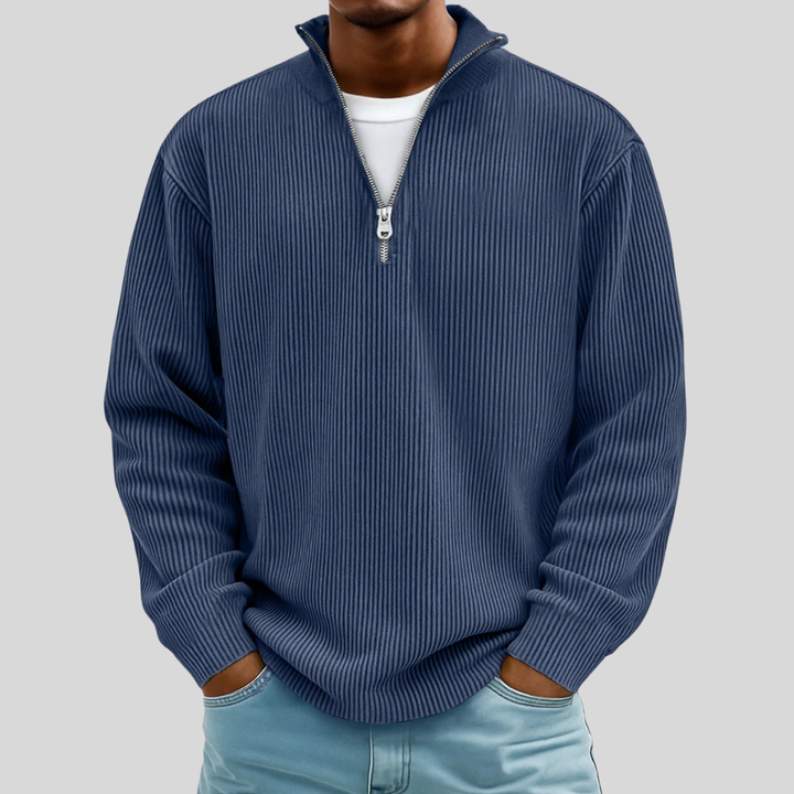 Siena Ribbed Half-Zip Sweater