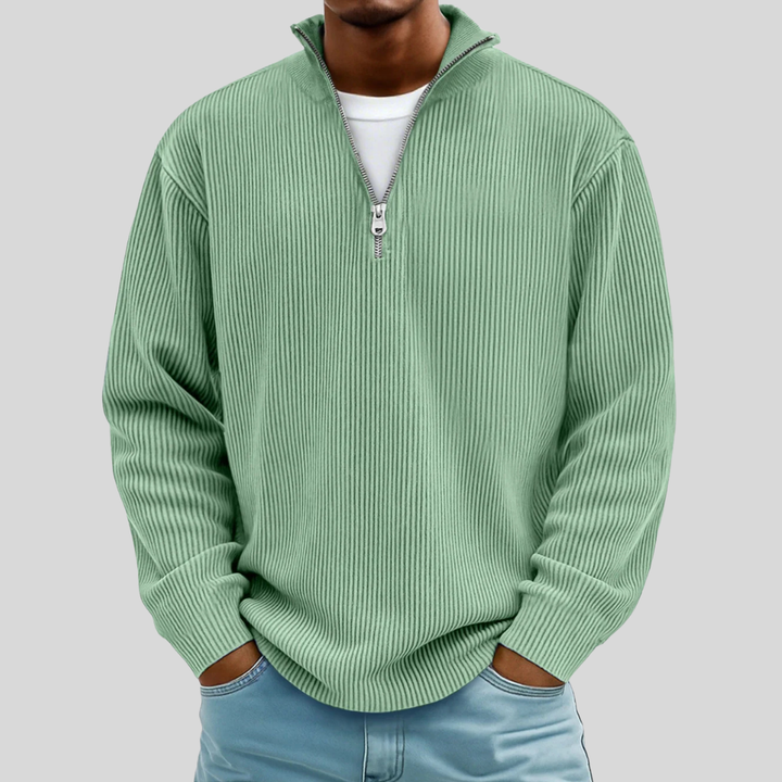 Siena Ribbed Half-Zip Sweater