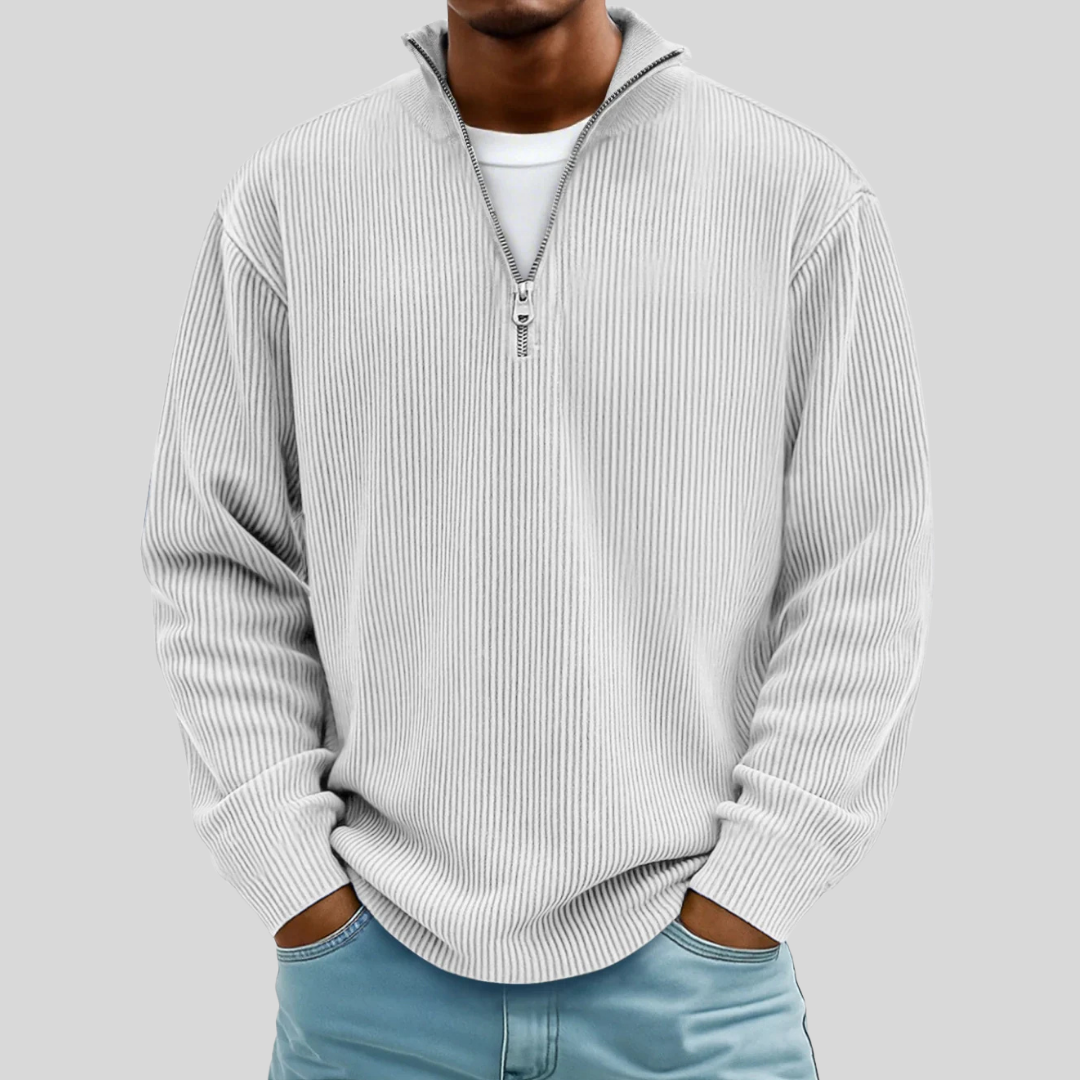 Siena Ribbed Half-Zip Sweater