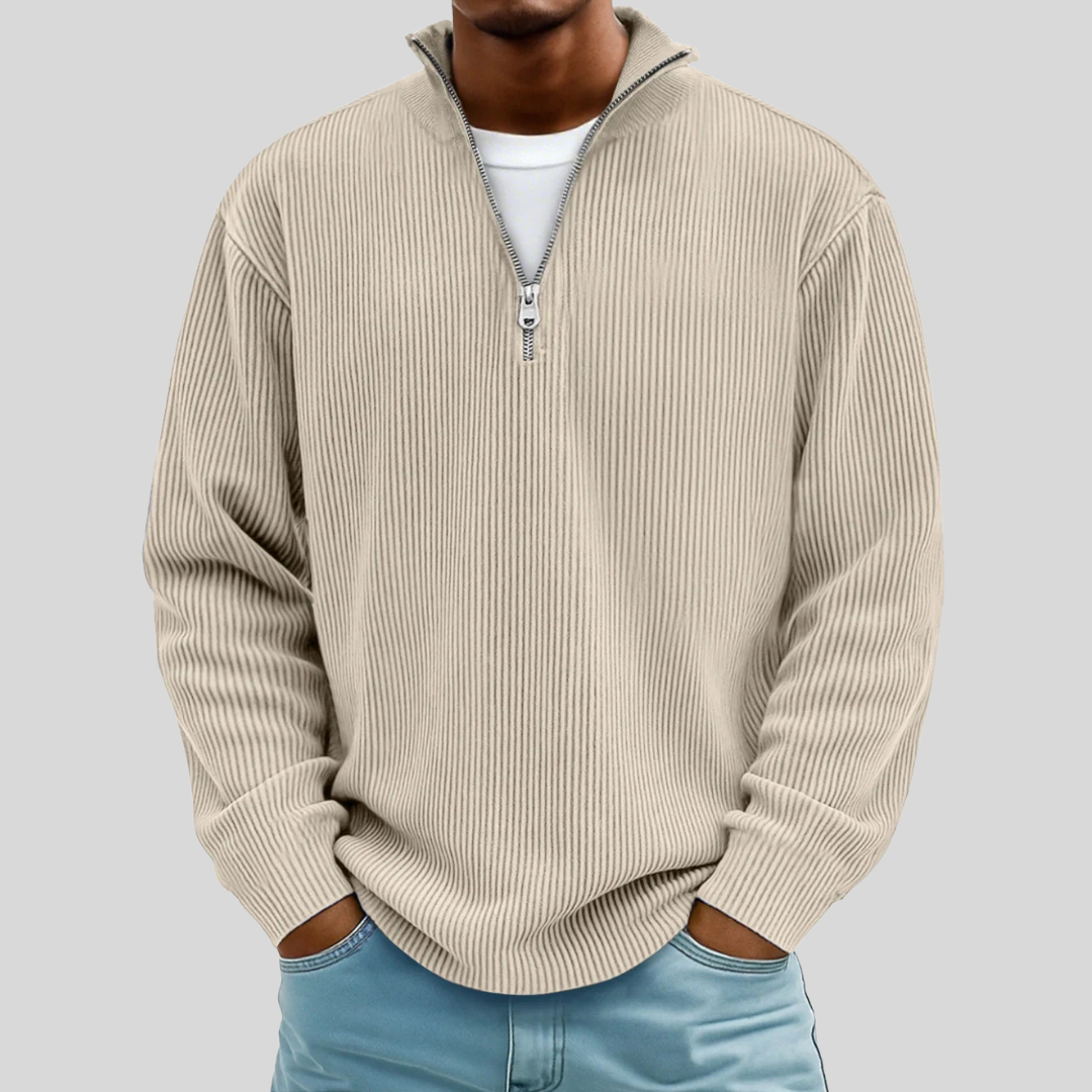 Siena Ribbed Half-Zip Sweater