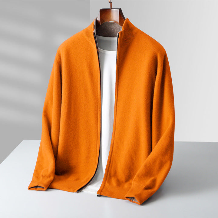 Olympus Cashmere Zip Cardigan