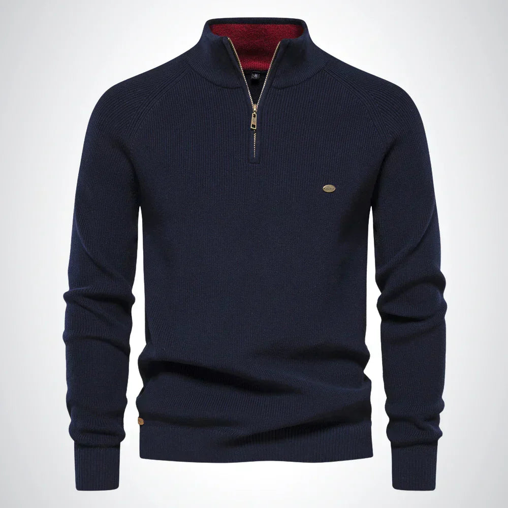 Harrington Half-Zip Knit Sweater