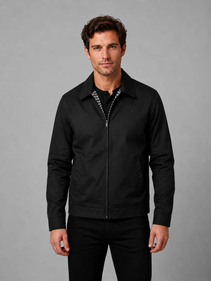 Men’s Lightweight Zip Jacket – Smart Casual British Style