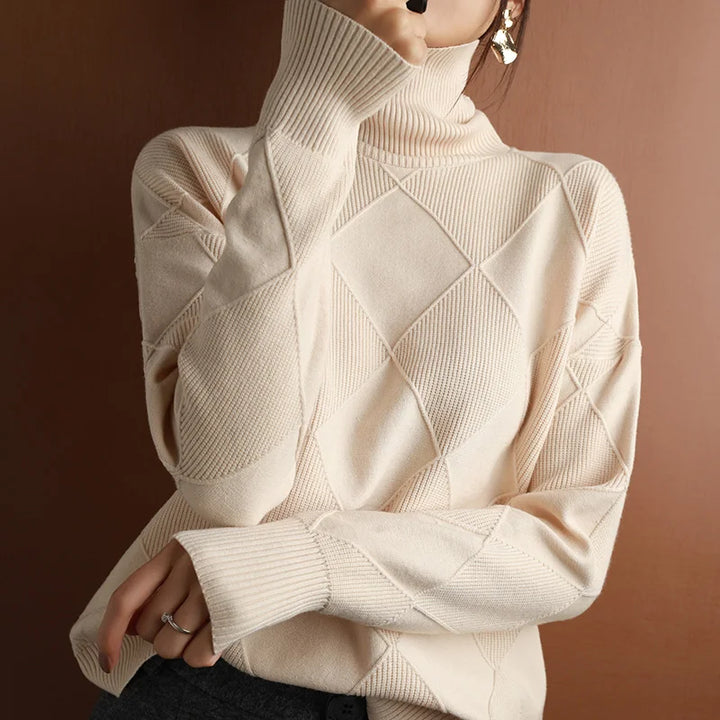 Isla Ribbed Turtleneck