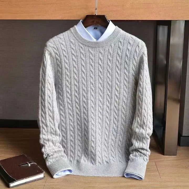 Biella Cotton Cable Sweater