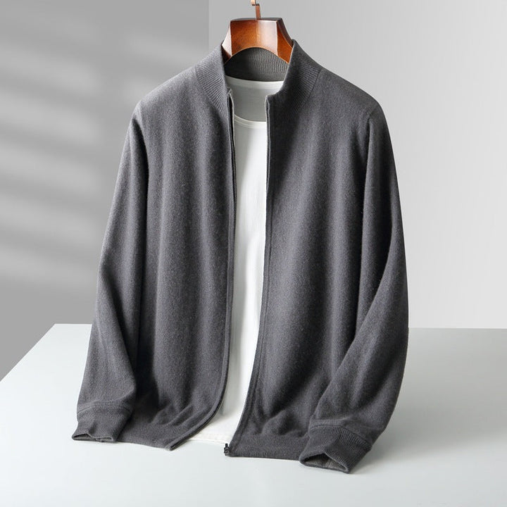 Olympus Cashmere Zip Cardigan