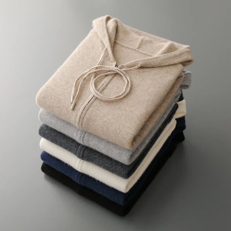 Harrow Cashmere Zip Hoodie