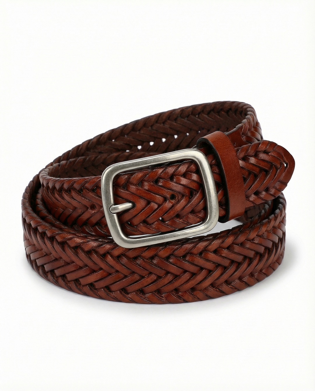 Pontano Braided Leather Belt