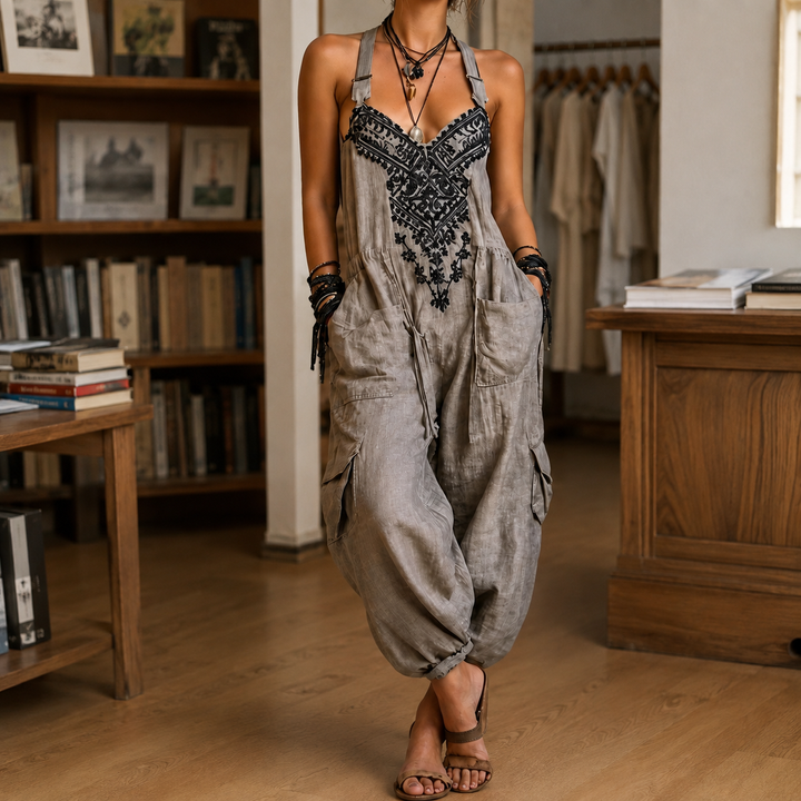 Vivienne V Neck Jumpsuit