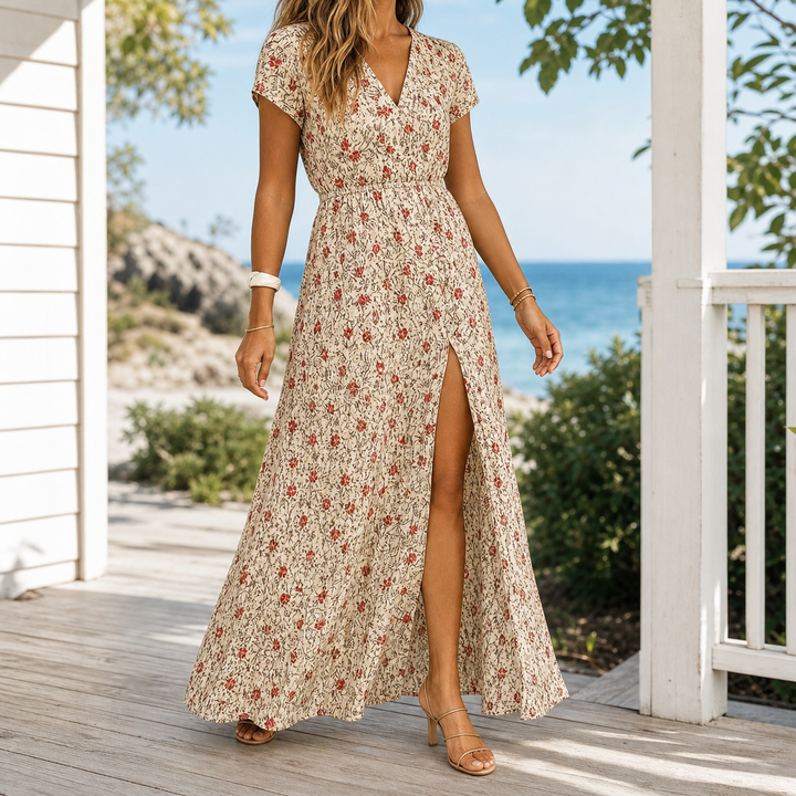Alba-June Wrap Maxi Dress