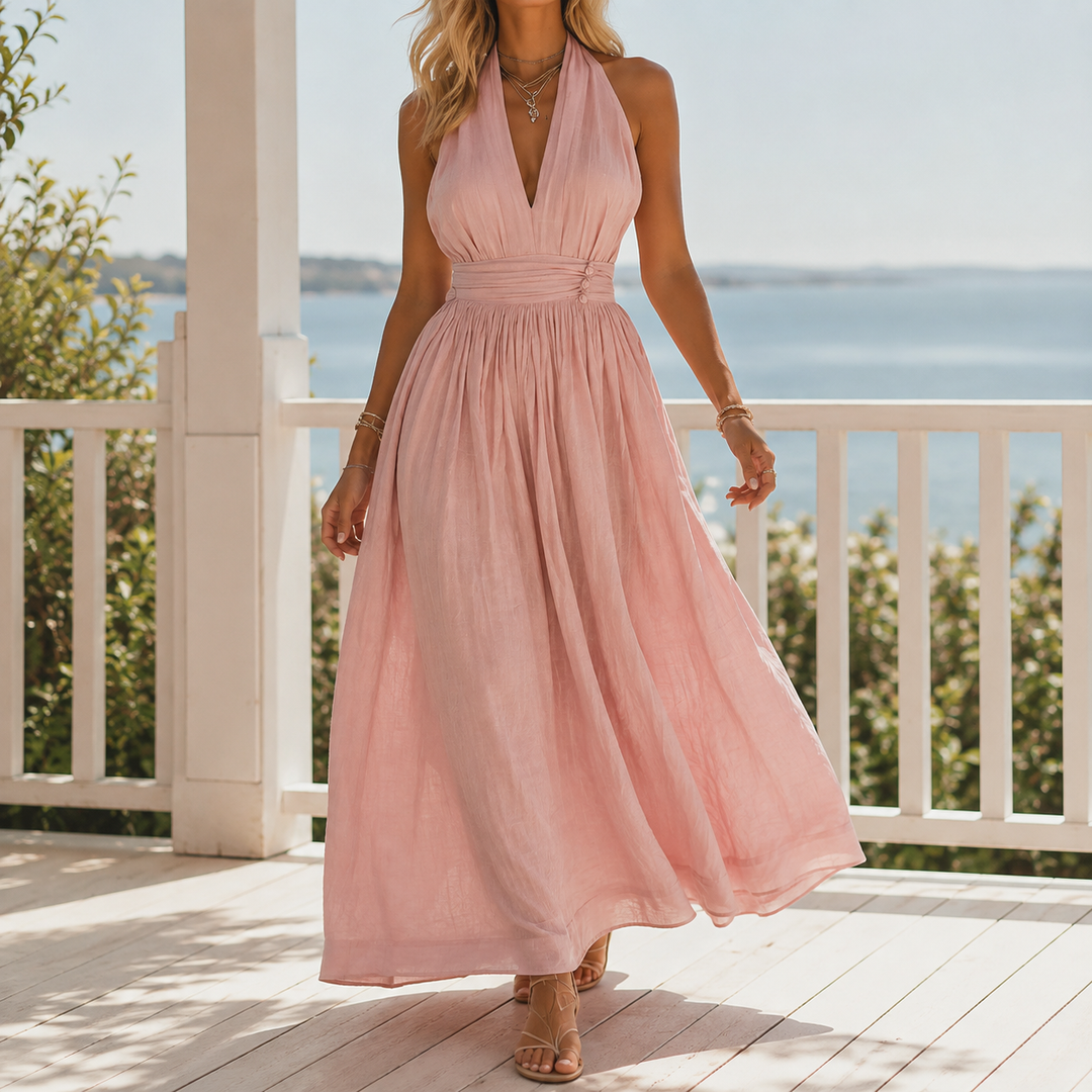 Elodie Halter Maxi Dress