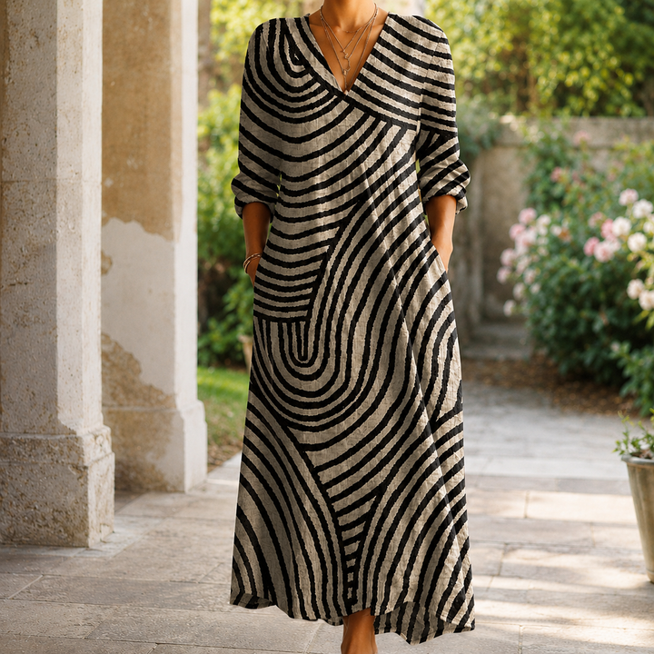 Renata-Kate Abstract Maxi Dress