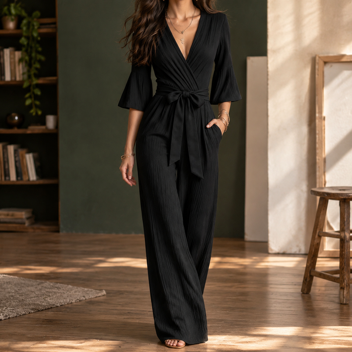 Fernanda Wrap Front Jumpsuit