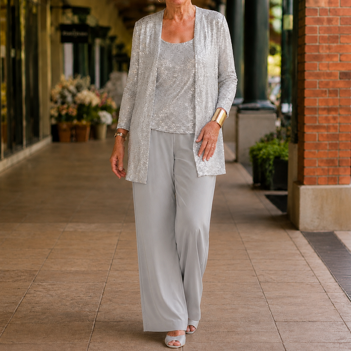Elowen-Belle Sequined Pant Set