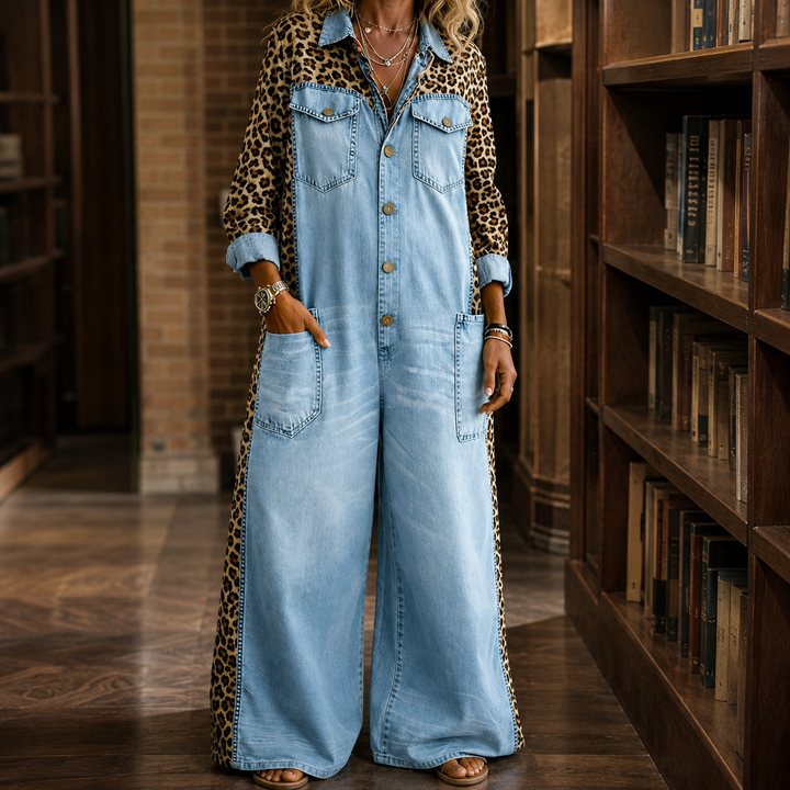 Valeria-Kate Leopard Jumpsuit