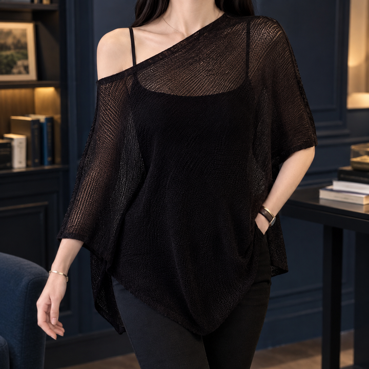 Perpetua Asymmetric Knit Top