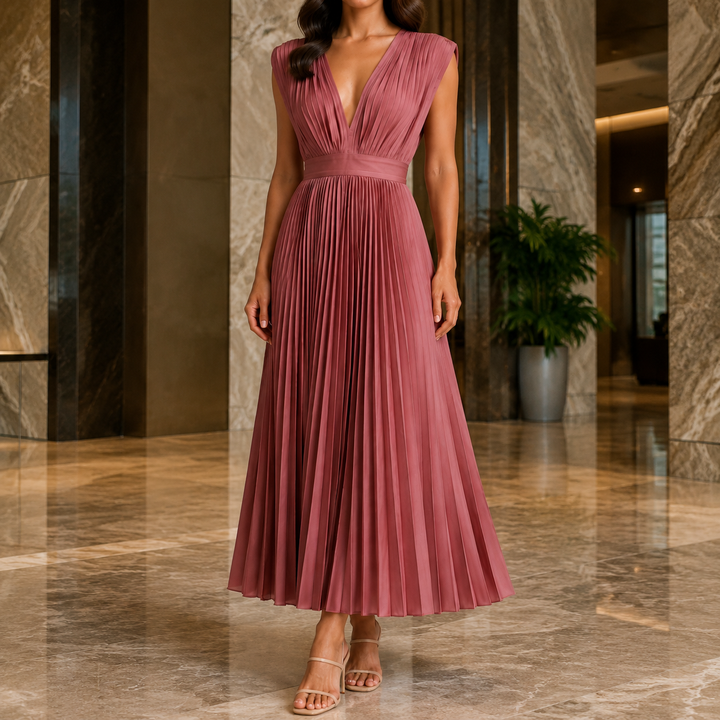 Marisol-Skye Pleated Maxi Dress