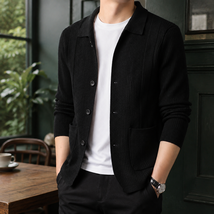 Maximilian Textured Cardigan