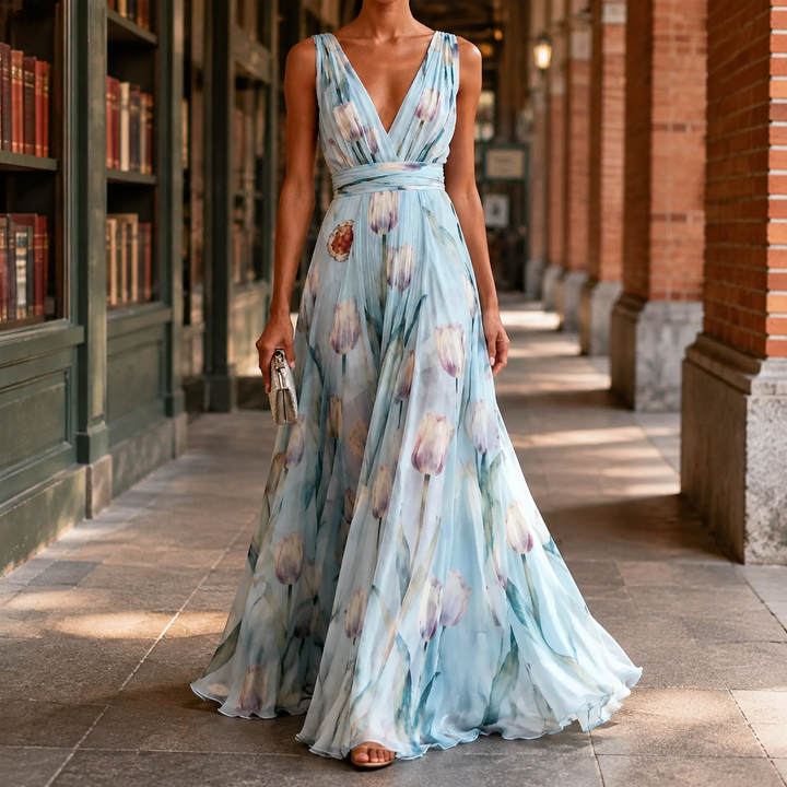 Annabel-Lane Deep V Dress