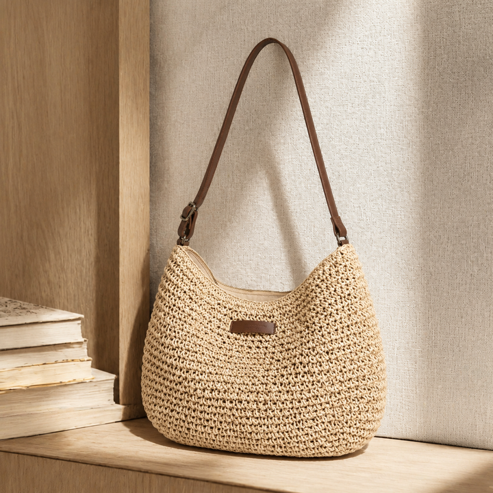 Bari Woven Hobo Bag