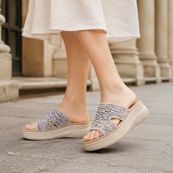 Abate Woven Wedge Sandals