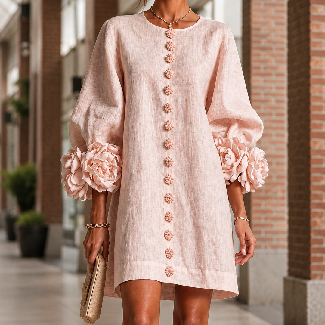 Elise Floral Cuff Dress