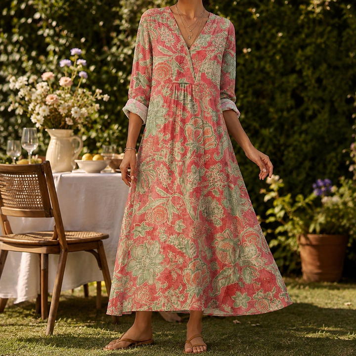 Agnes-Marie Empire Maxi Dress