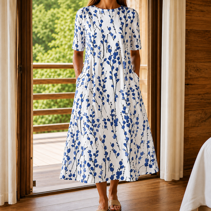 Eva Floral Midi Dress